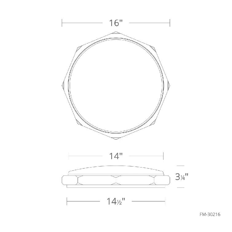 Modern Forms Grommet Dimmable LED Flush Mount With Color Temperature Switch From 2700K/3000K/3500K