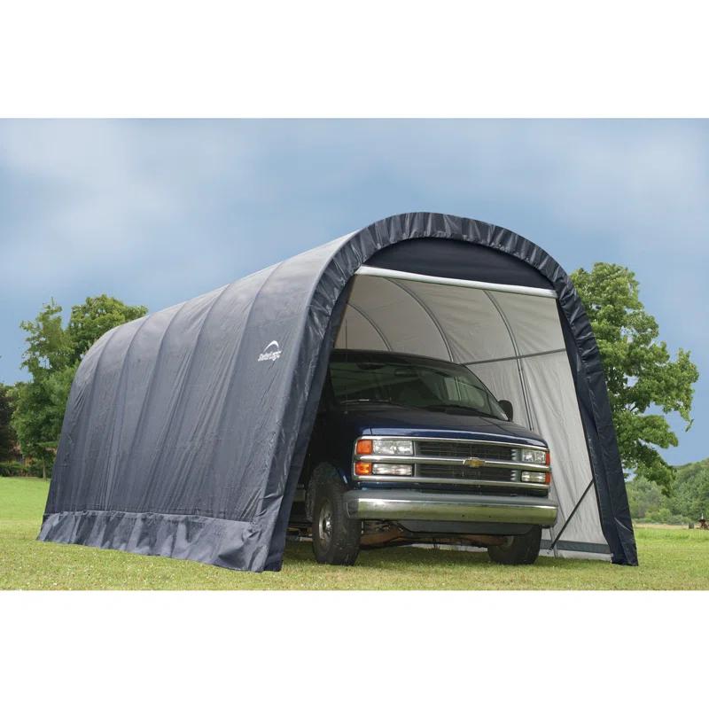 ShelterLogic Round Style Shelter, Green Cover