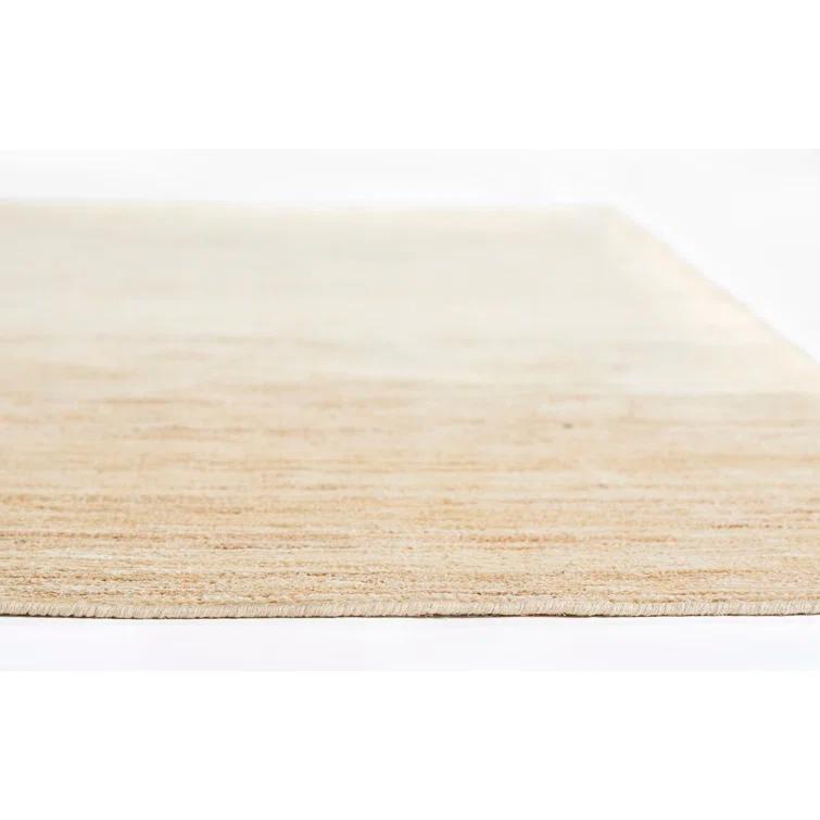 Momeni 9'x12' Organic Solid Handknotted Area Rug Natural: Jute & Cotton, Low Pile, Handmade, Indoor Rectangle Rug