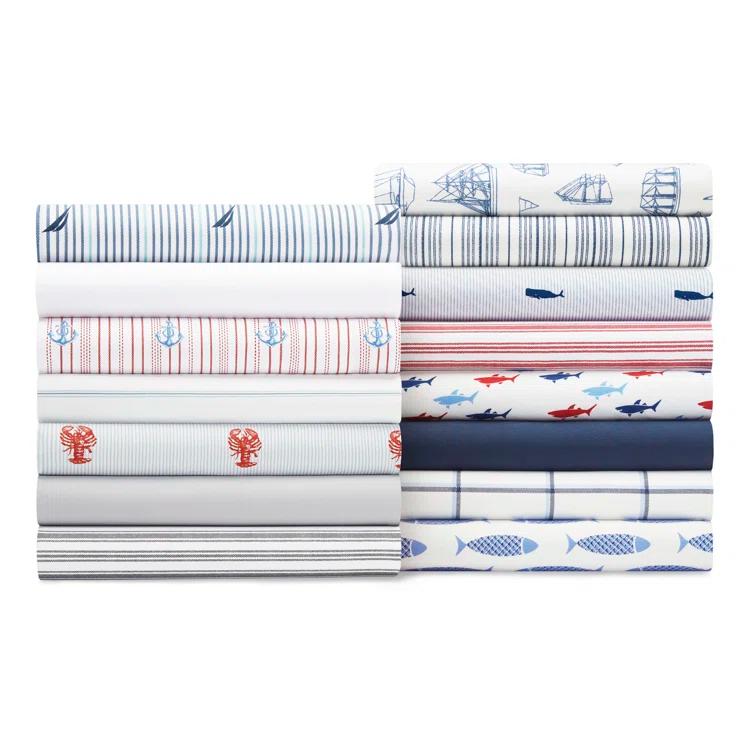 Nautica Nautica Printed Cotton Percale Sheet Sets