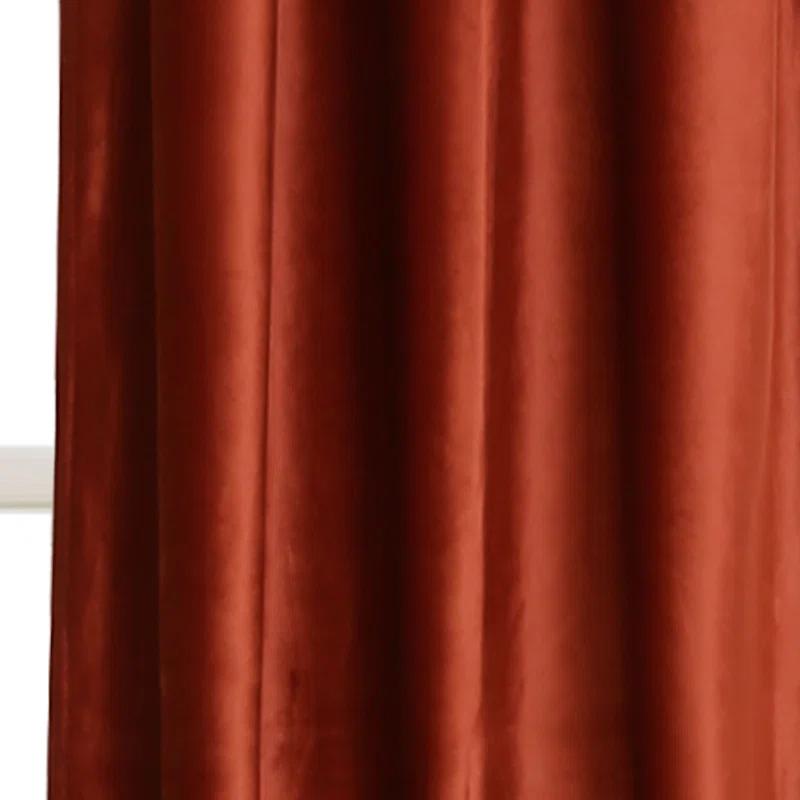 Lush Decor Prima Velvet Solid Velvet Room Darkening Curtain Pair (Set of 2)