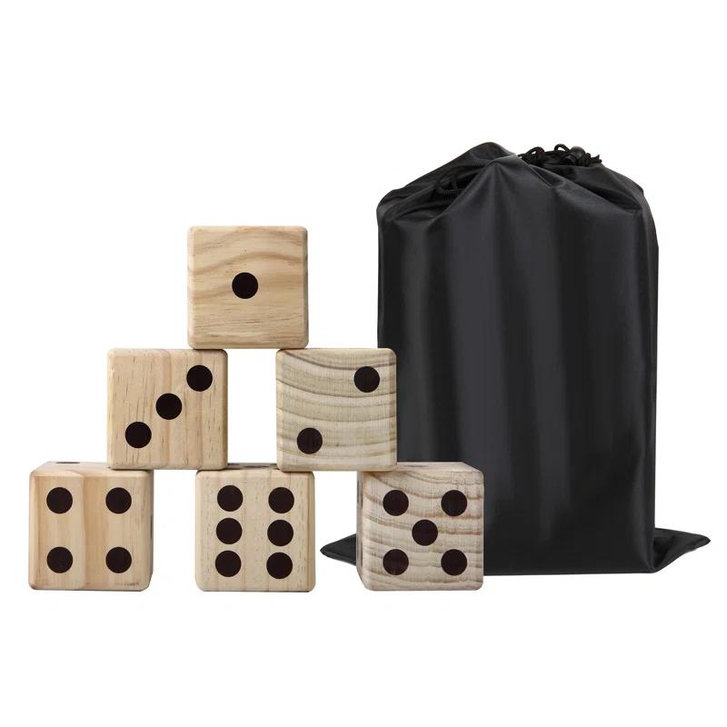 Oversized Wooden Yard Dice