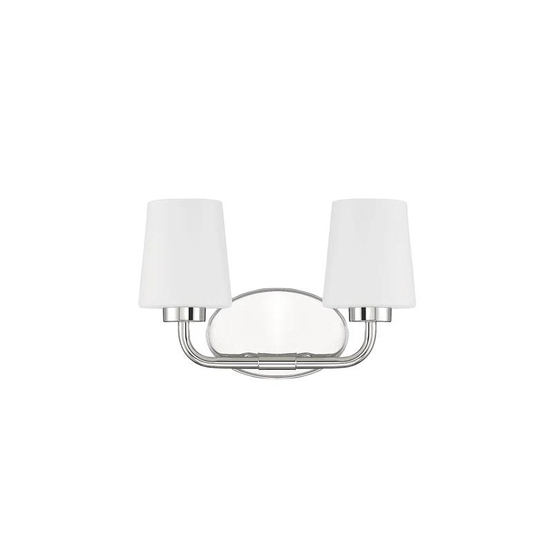 Fitz 2 Light Frosted Dimmable Vanity Light