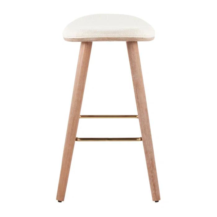 Everly Quinn Upholstered Counter Stool (Set of 2)