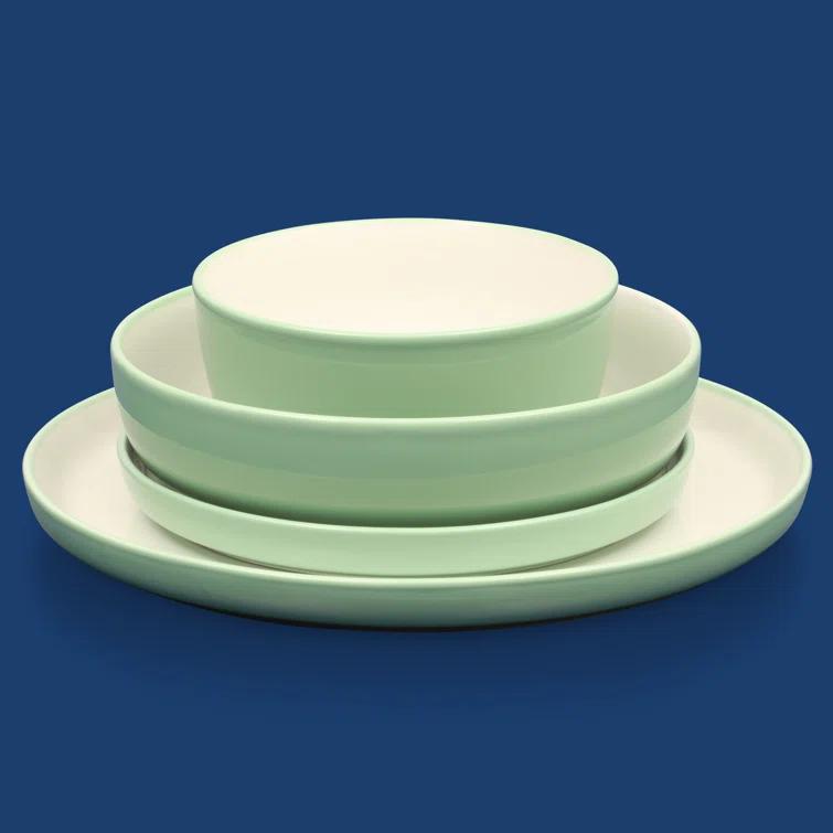 Sur La Table Kitchen Essentials Dinner Theatre 16 Piece Porcelain China Dinnerware Set - Service for 4