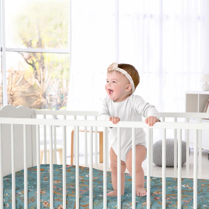 Sweet Jojo Designs Boho Floral Wildflower Fitted Crib Sheet by Sweet Jojo Designs