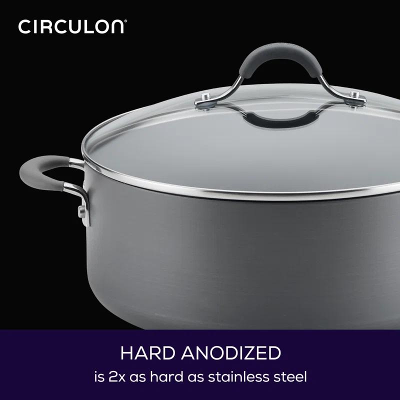 Circulon Radiance Hard-Anodized Aluminum Nonstick Wide Stockpot