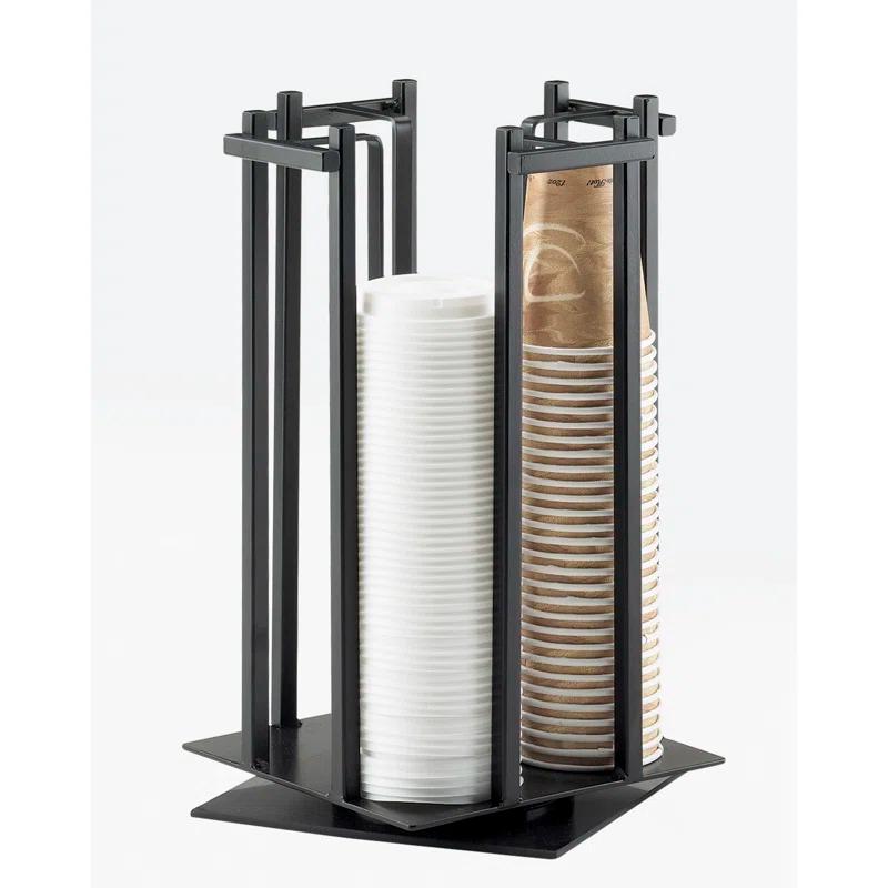 Cal-Mil One By One 4-Section Revolving Cup and Lid Organizer