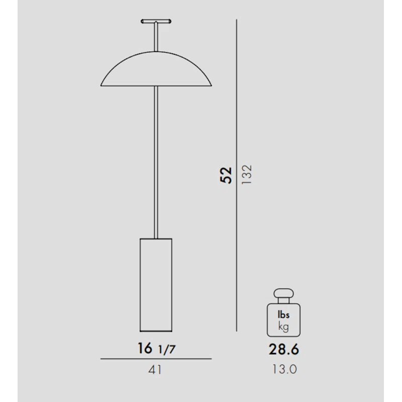 Kartell Geen-A 51.97'' LED Task Floor Lamp