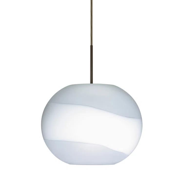 Besa Lighting Luna 1 - Light Single Pendant