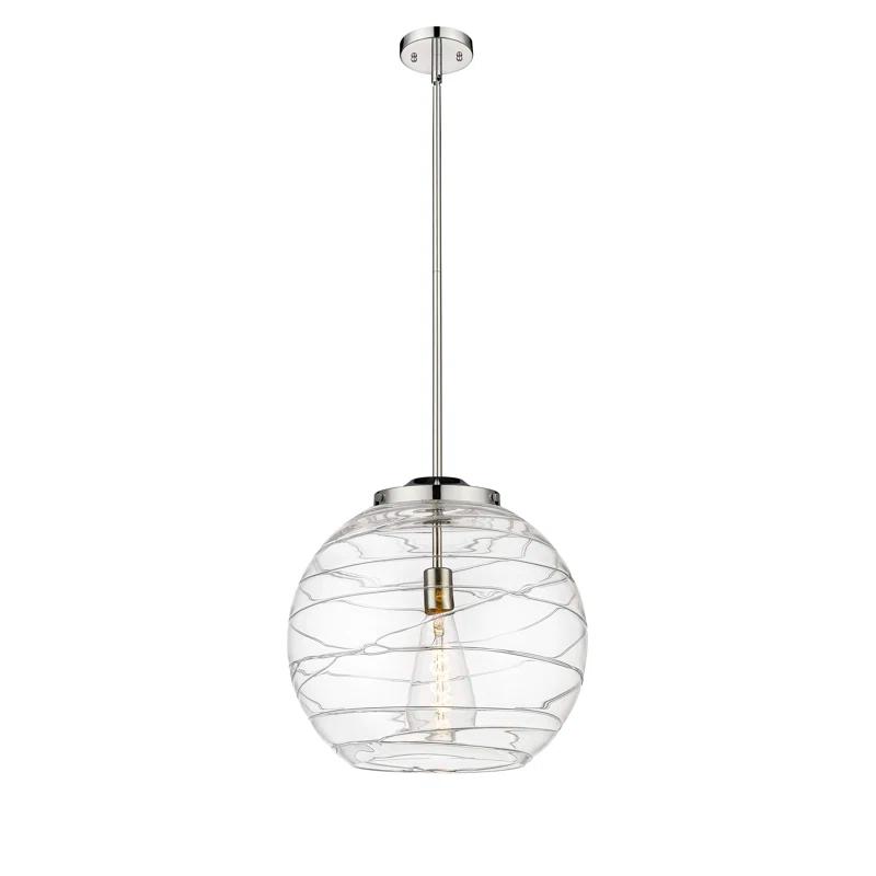 Innovations Lighting Athens Deco Swirl 1 - Light Single Drop Pendant Pendant
