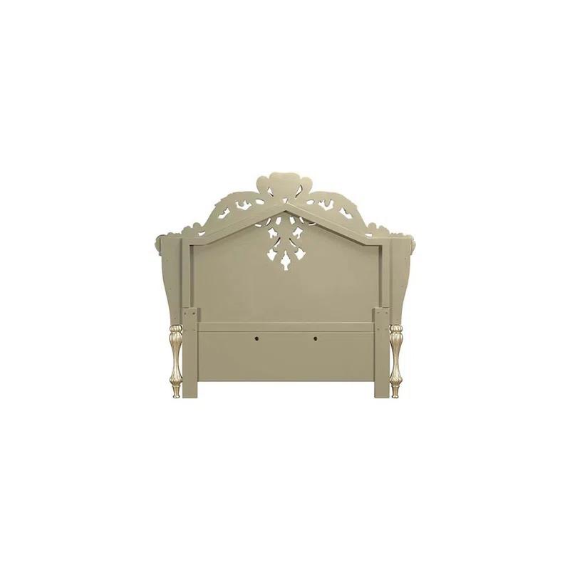 Infini Furnishings Vegan Leather Wingback Bed