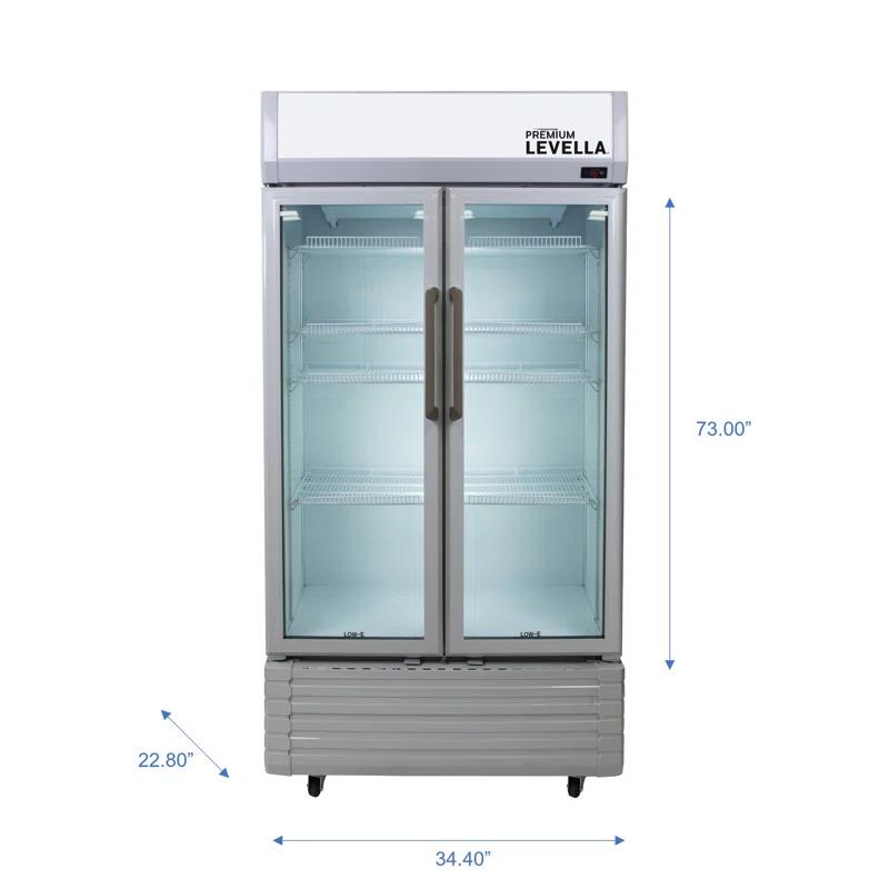 Premium Levella Premium Levella 16 Cubic Feet Merchandising Refrigerator - 35.43''