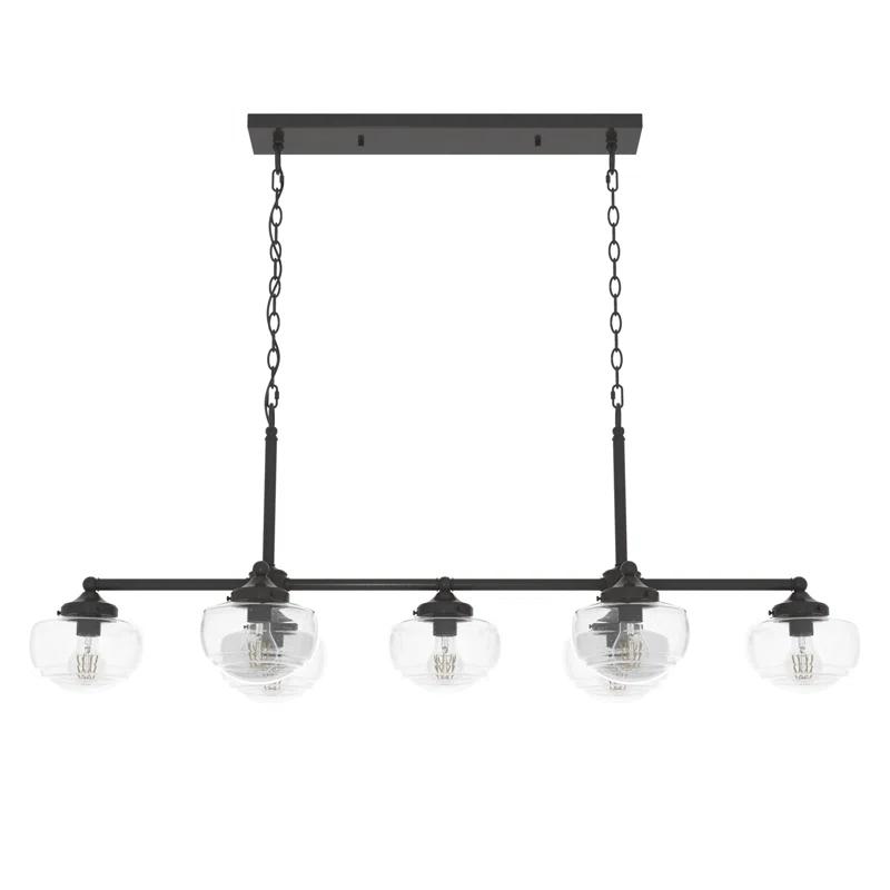 Saddle Creek 7 - Light Kitchen Island Linear Pendant