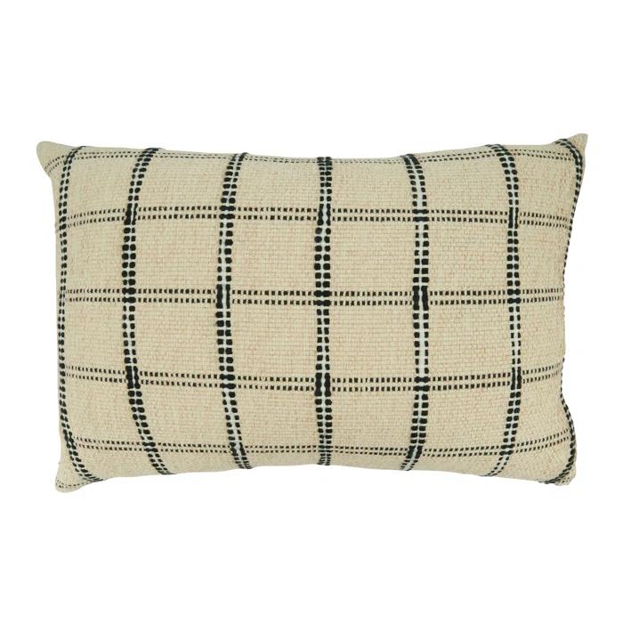 Saro McTague Collection Cotton Reversible Throw Pillow