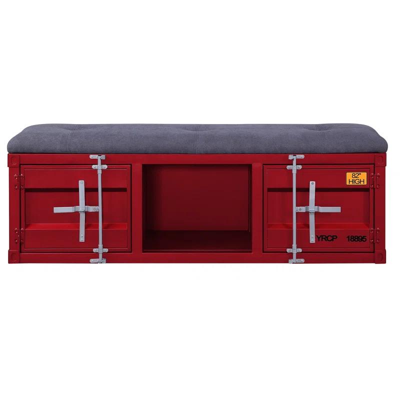 Acme Cargo Fabric Upholstered Storage Bench