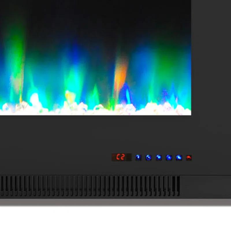 Cambridge Cambridge Wall Mount Electric Fireplace Heater with Remote Control for Indoor Use in Living Room, Bedroom, Home Office