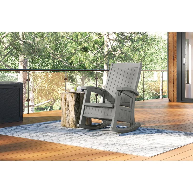 Suncast Suncast Outdoor Rocking Chair with Storage