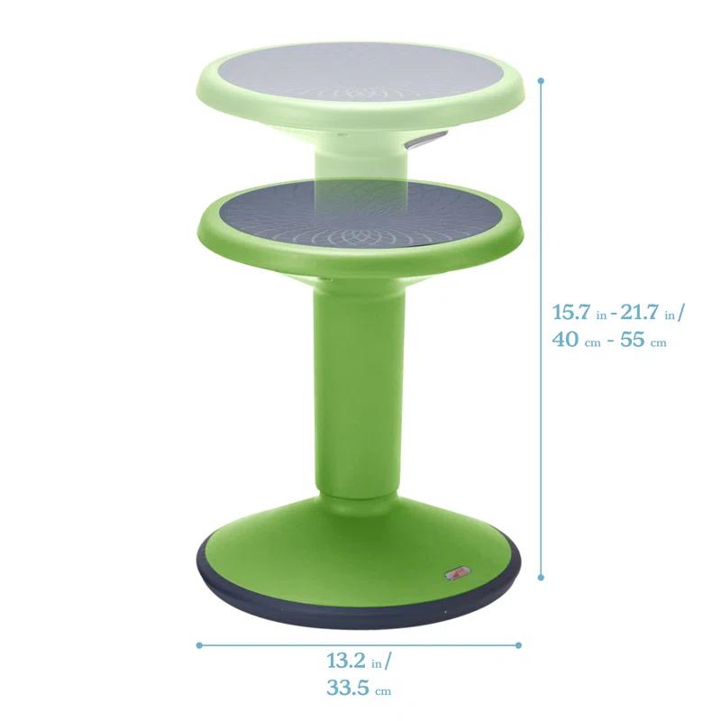 ECR4Kids SitWell Wobble Stool, Adjustable Height, Active Seating