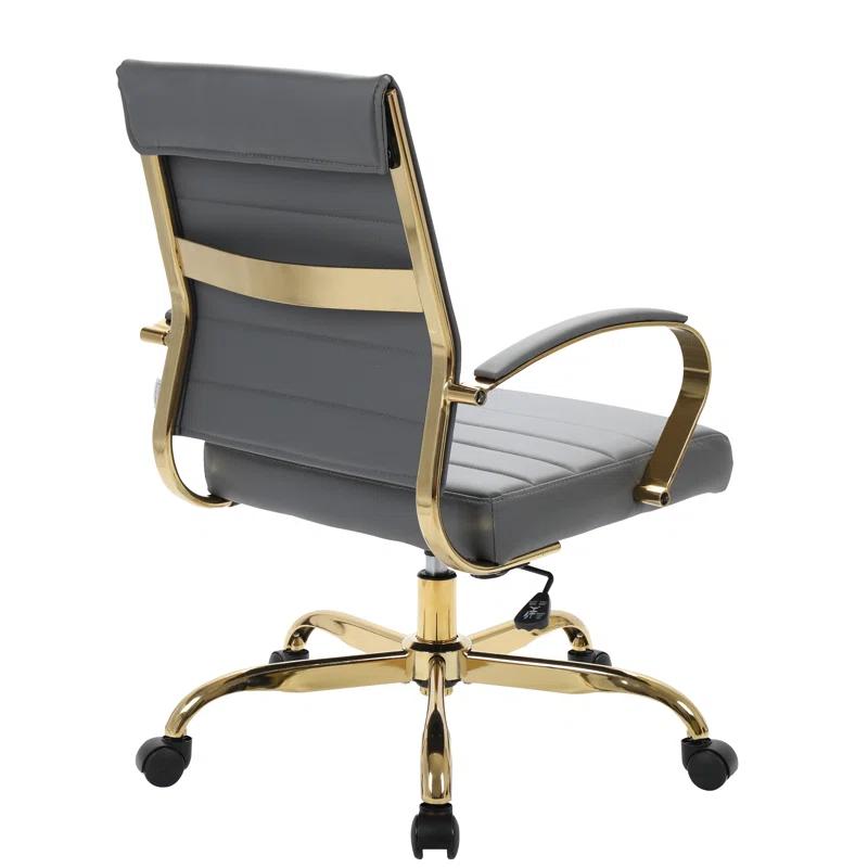 Everly Quinn Naudain Leather Office Conference Chair Modern Executive Meeting Room Chairs