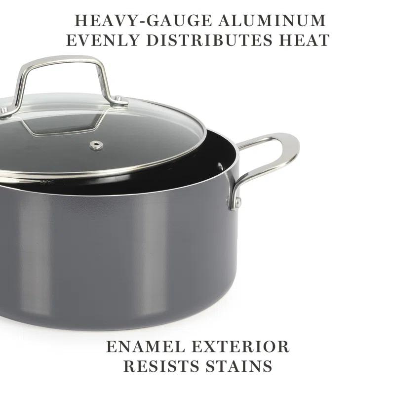 Martha Stewart 10 Piece Aluminum Nonstick Cookware Set