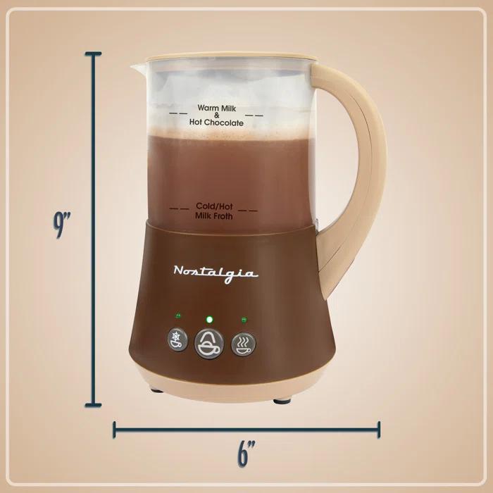 Nostalgia Nostalgia FHCM4BR Frother & Hot Chocolate Maker