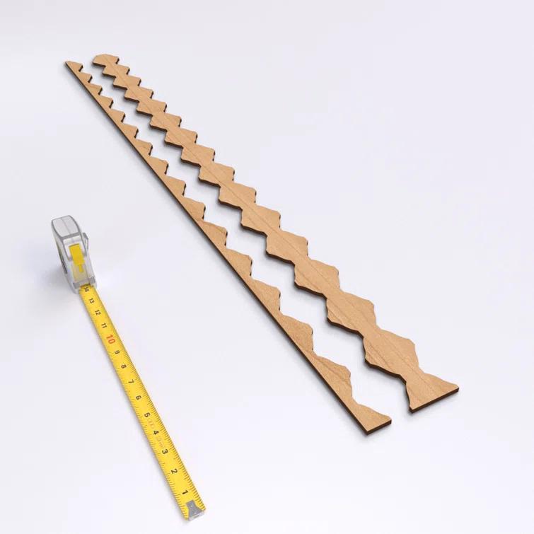 Ekena Millwork Sheyenne Adjustable Wood Decorative Slat Wall Panel Kit