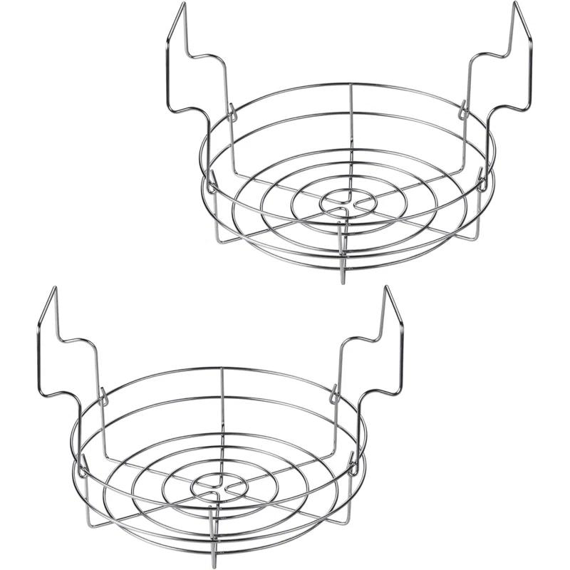 Cook N Home Cook N Home 12-inch Canning Rack, 2 Pack, Stainless Steel Steamer Canning Jar Rack, Kit For Regular Wide Mouth Mason Jars Ball Jars Holds 8 Pint Or 7 Quart Jars