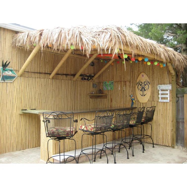 Backyard X-Scapes Natural Bamboo Fencing Decorative Privacy Screen No Dig Fence Panel