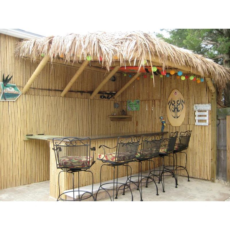 Backyard X-Scapes Natural Bamboo Fencing Decorative Privacy Screen No Dig Fence Panel