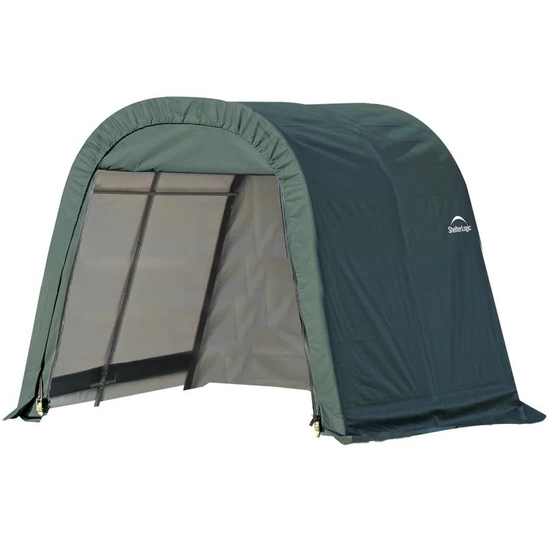 ShelterLogic Round Style Shelter, Green Cover