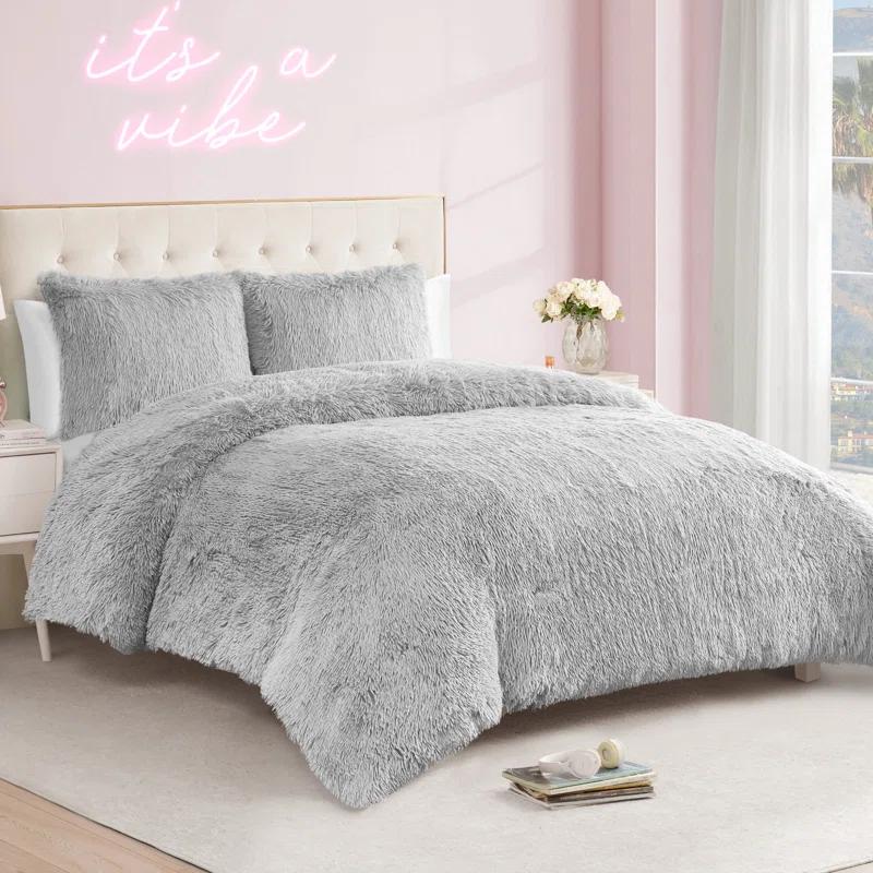 Juicy Couture Juicy Couture Shaggy Faux Fur Comforter & Shams Bedding Sets