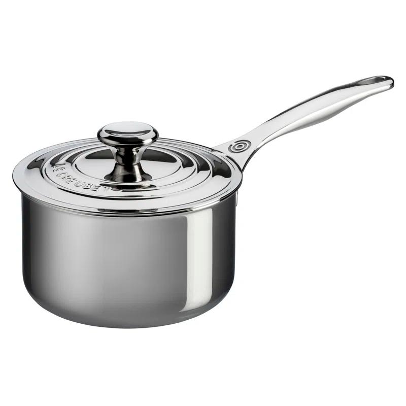 Le Creuset Le Creuset Stainless Steel Saucepan with Lid