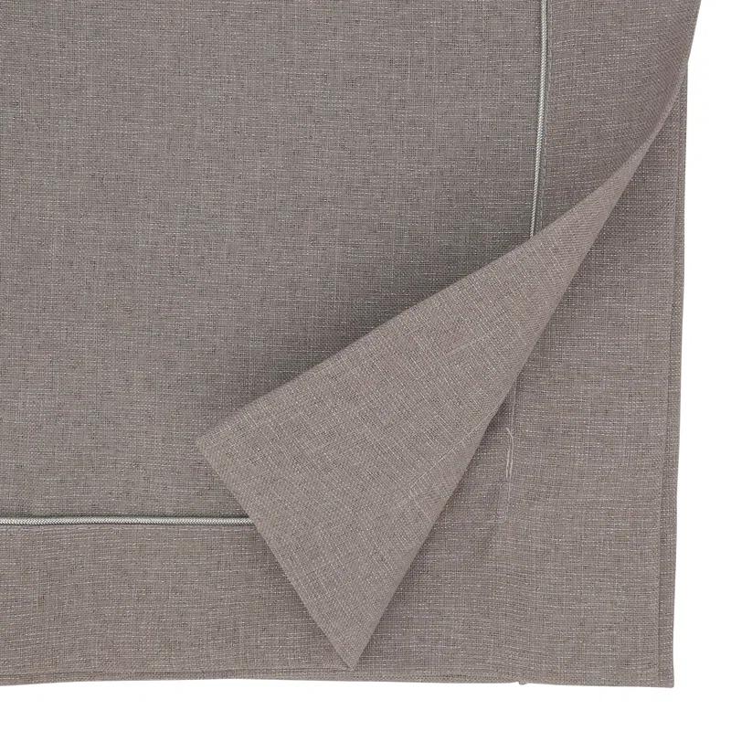 Saro Bourget Collection Shimmering Tablecloth with Piping Detail