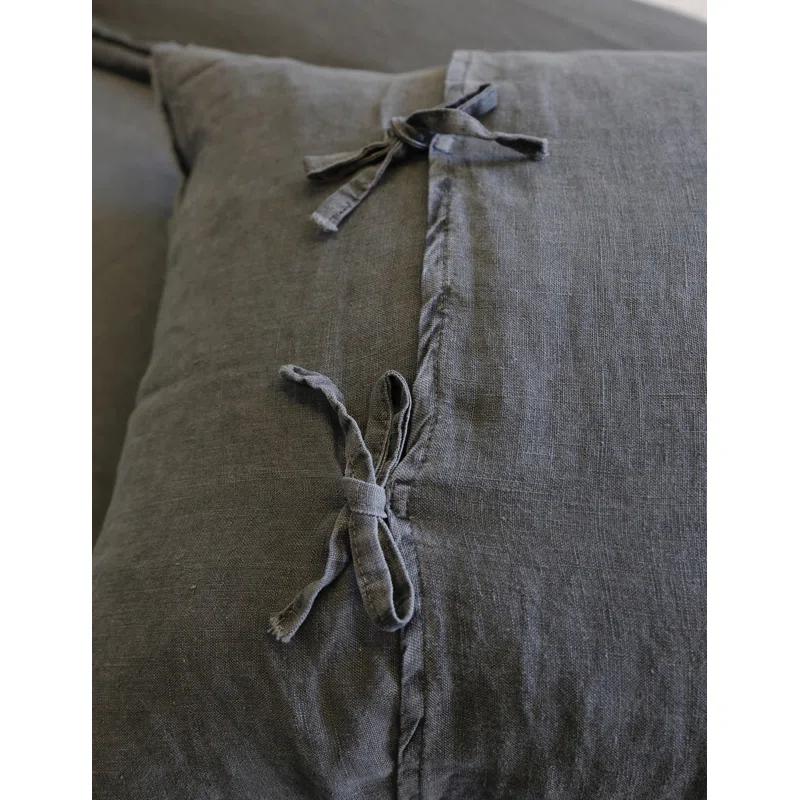 Blair Stonewashed Linen Sham by Pom Pom at Home - Taupe / Standard