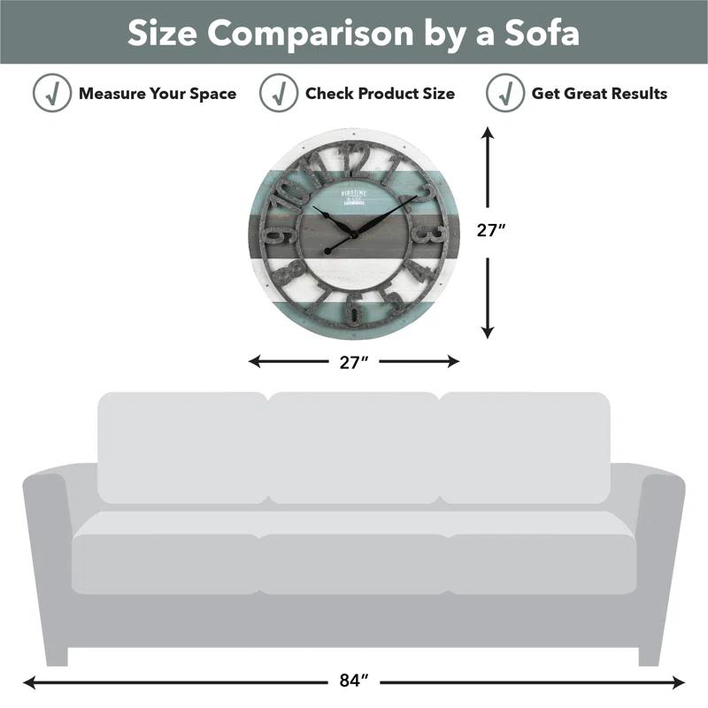 Union Rustic Dana Point Wood Wall Clock