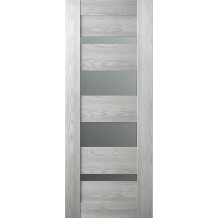 Belldinni Avon 07-01 Manufactured Wood Frosted Glass Paneled Prefinished Interior Door Slab