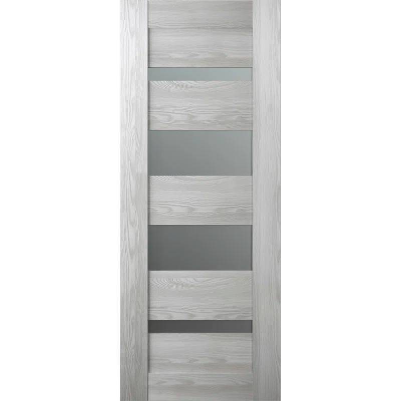 Belldinni Avon 07-01 Manufactured Wood Frosted Glass Paneled Prefinished Interior Door Slab