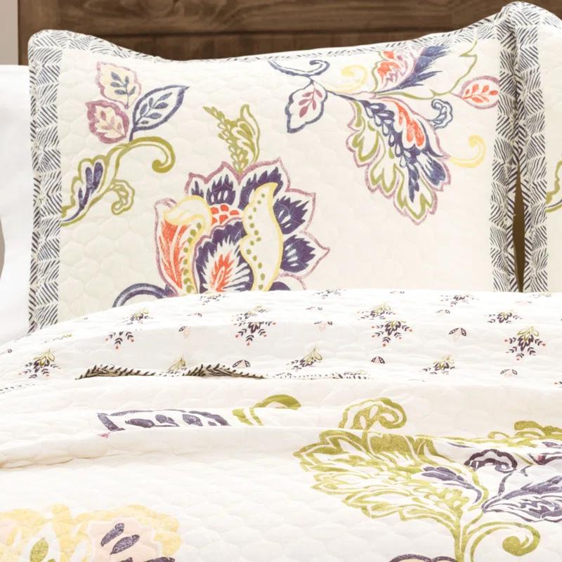 Lush Decor Aster Reversible Traditional 3 Piece Quilt Set