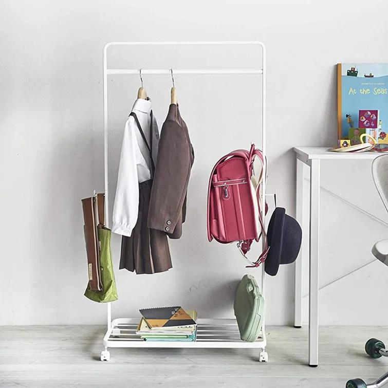 Yamazaki Home Kids Clothes Rack, Steel, Wheels