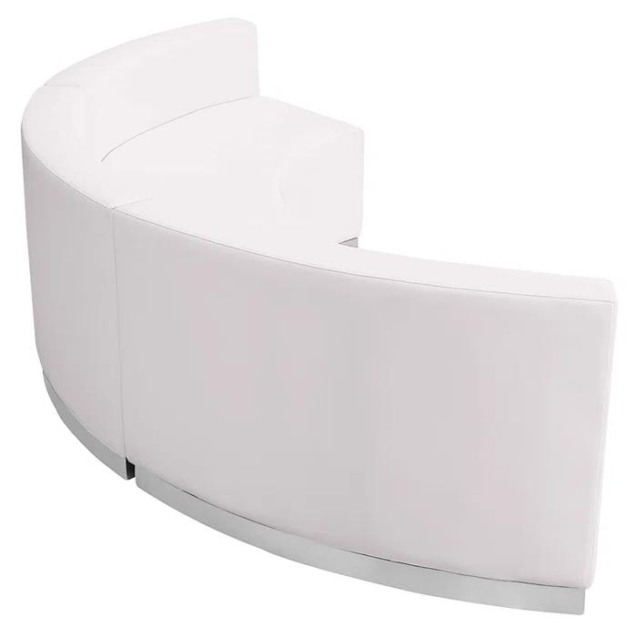 Flash Furniture HERCULES Alon Series LeatherSoft Reception Configuration, 3 Pieces