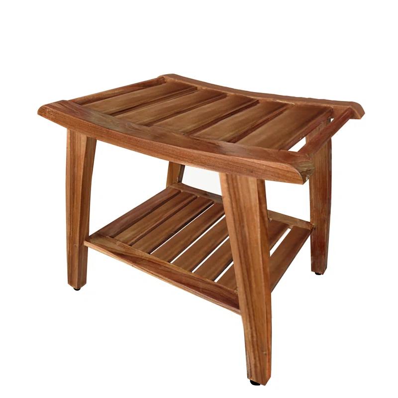 Macey 19.5'' W Teak Shower Bench