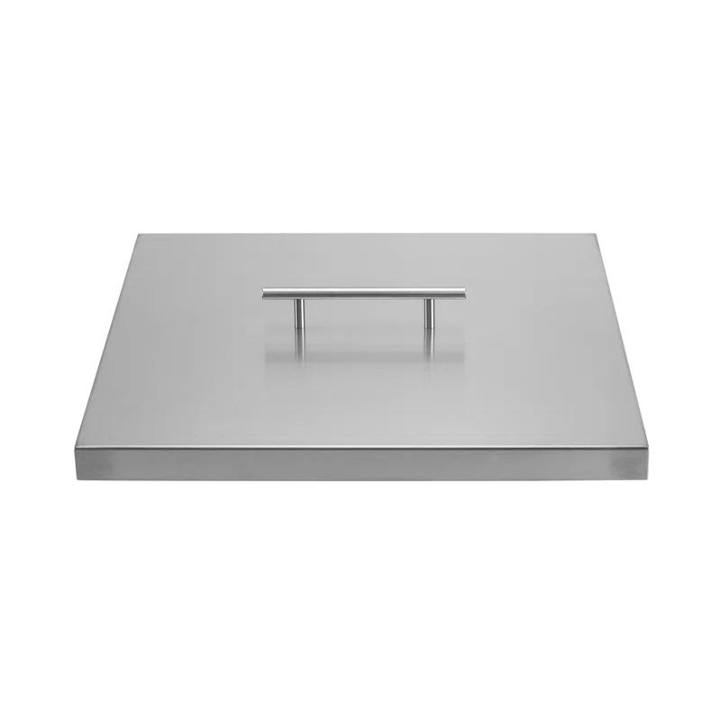 Celestial Fire Glass Stainless Steel Fire Pit Lid for Square Fire Pits