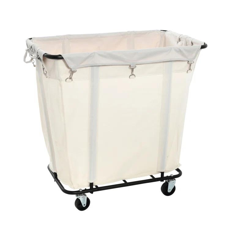 Household Essentials Rolling Laundry Hamper with Handles