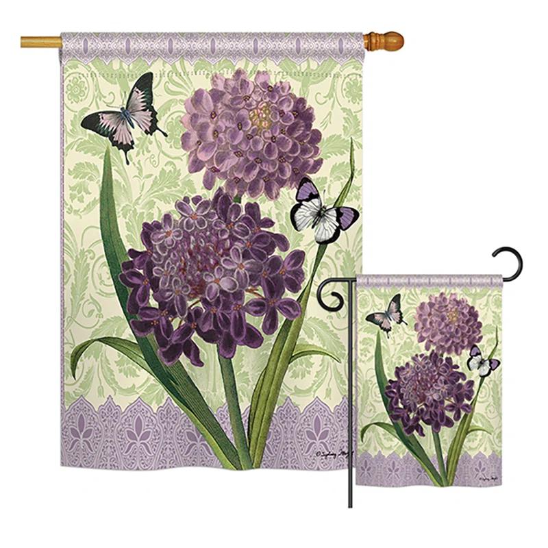 Breeze Decor Double Sided 40'' H x 28'' W Polyester Flag Set