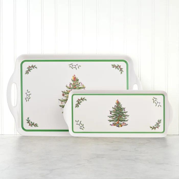 Pimpernel Christmas Tree Melamine Sandwich Tray