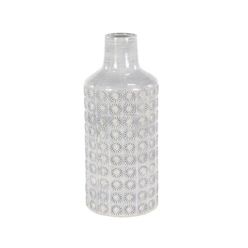 CosmoLiving by Cosmopolitan Porcelain Ceramic Floral Decorative Vase