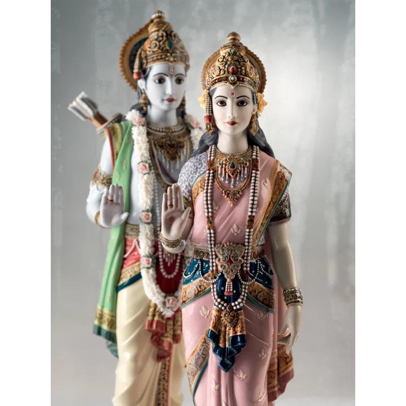 Lladro Rama and Sita Figurine