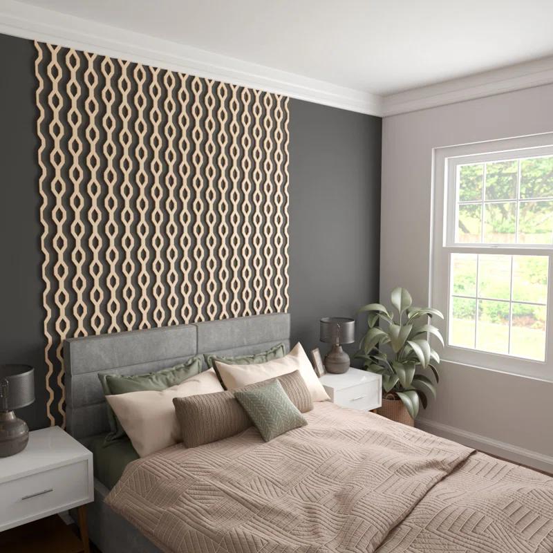 Wabash Adjustable Wood Decorative Slat Wall Panel Kit