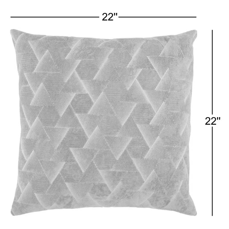 Gretchen Embroidered Cotton Throw Pillow